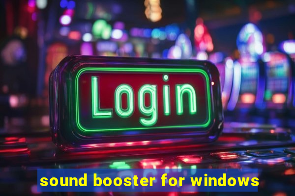 sound booster for windows